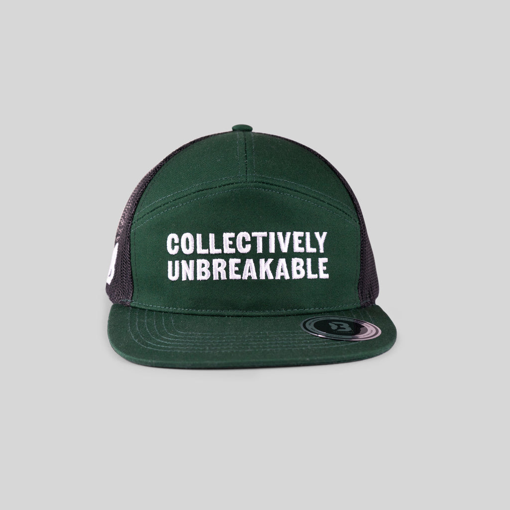 COLLECTIVELY UNBREAKABLE TRUCKER HAT - GREEN