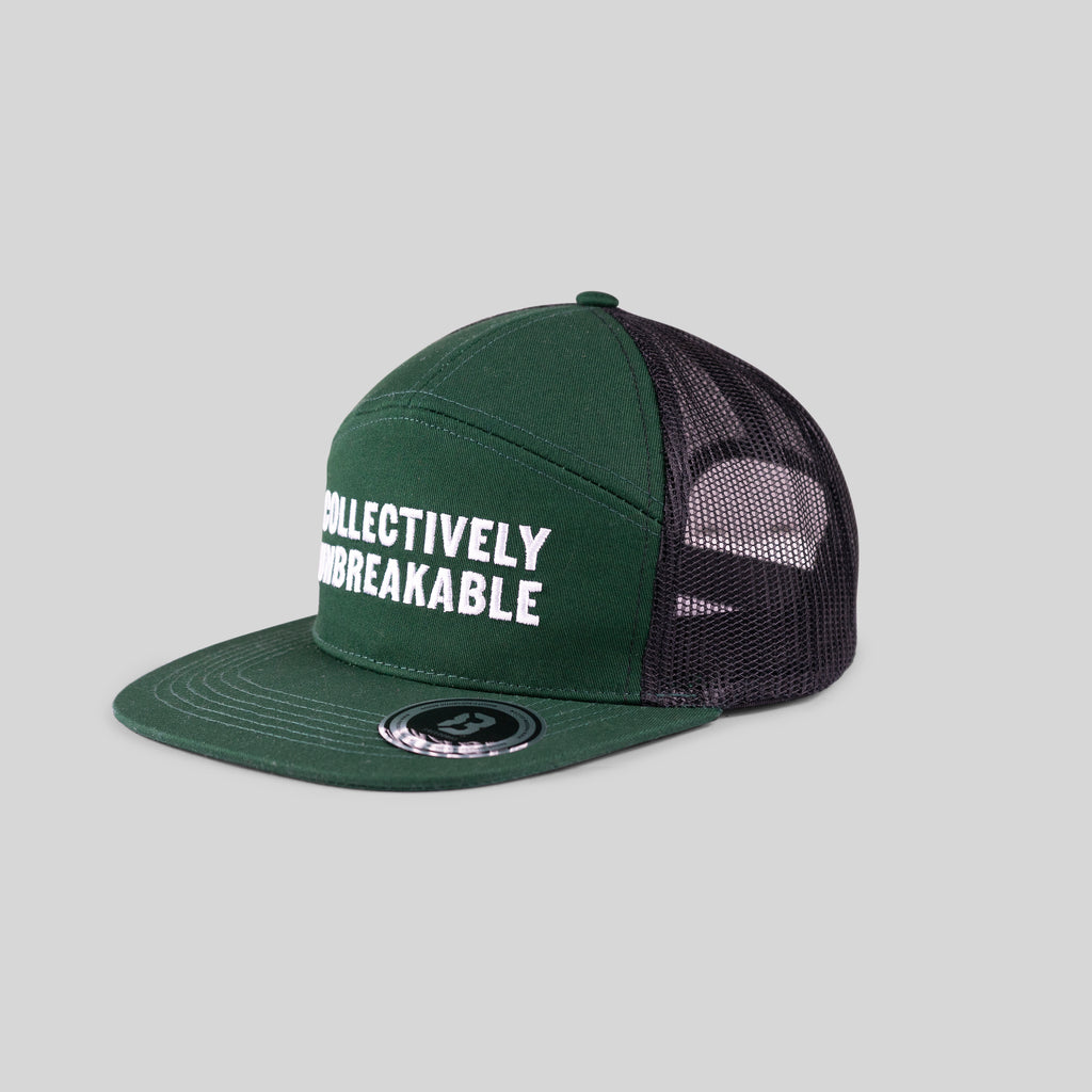 COLLECTIVELY UNBREAKABLE TRUCKER HAT - GREEN