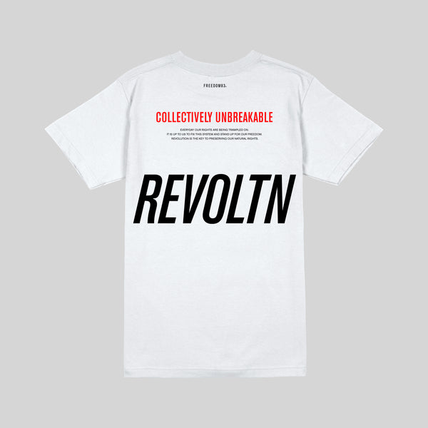 REVOLUTION T-SHIRT - WHITE – Freedom 83
